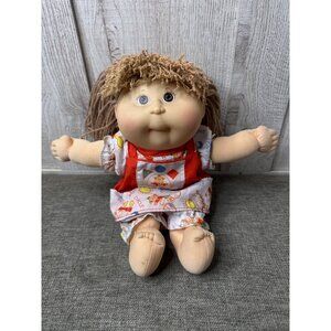 Vtg First Edition Cabbage Patch Kids Pretty Crimp n Curl Doll Brown Hair & Eyes